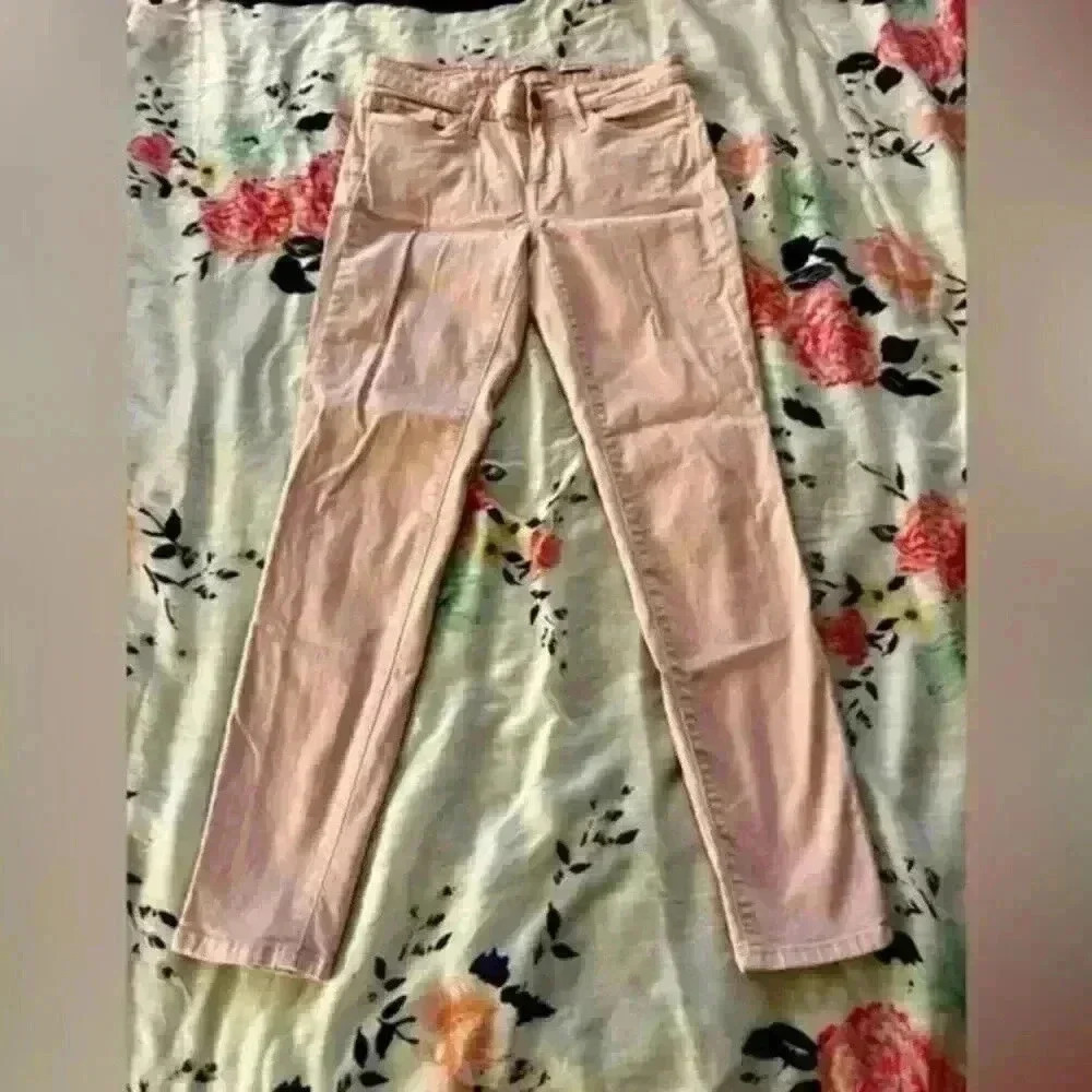 Calvin Klein Cropped‎ Skinny Ankle Jeans Women's Size 2 Rose Quartz